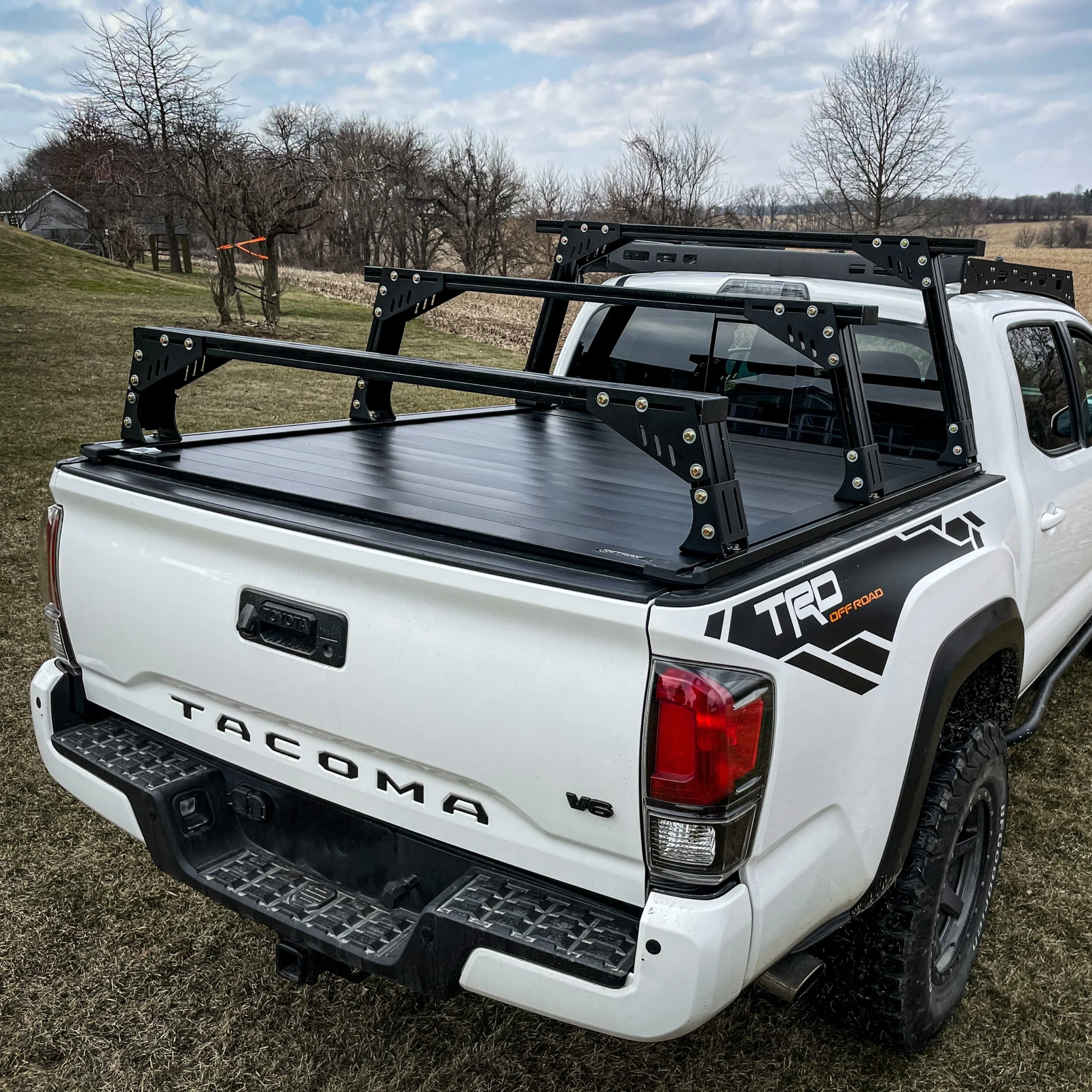 Santa Cruz- Bed Rack For Factory Retractable Cover with T-slots - Image 15