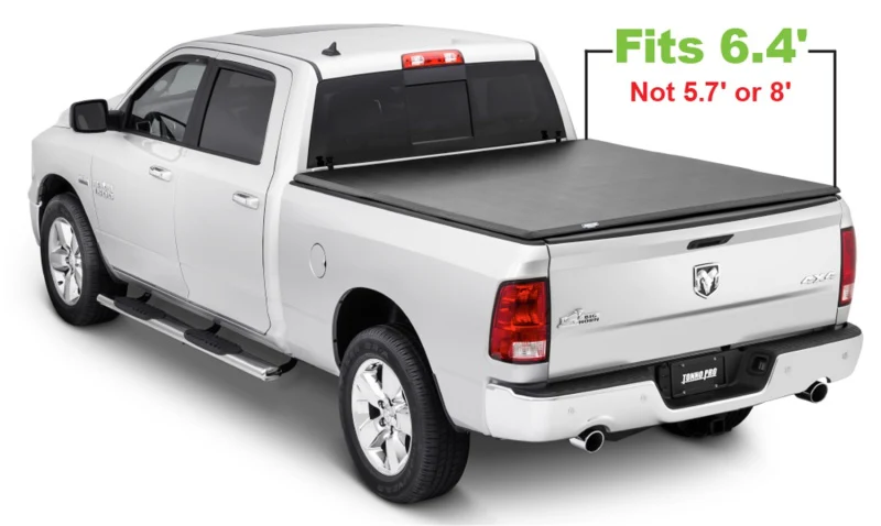 Tonno Pro 02-19 Dodge RAM 1500 6.4ft Fleetside Tonno Fold Tri-Fold Tonneau Cover - Image 3