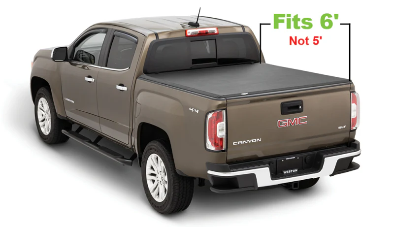 Tonno Pro 15-19 Chevy Colorado 6ft Fleetside Hard Fold Tonneau Cover - Image 23